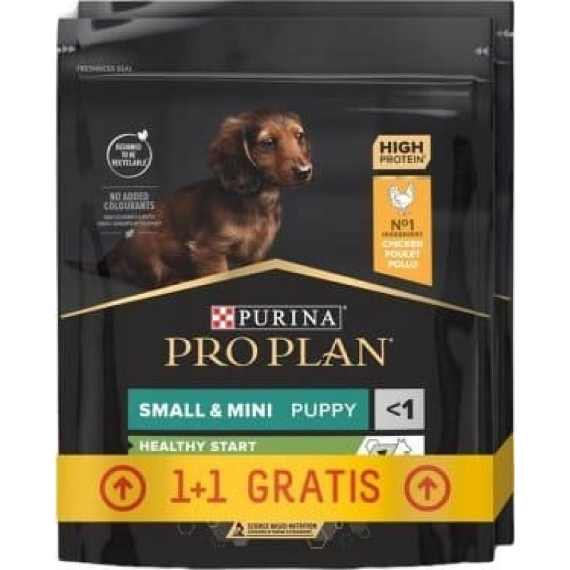 Purina Nestle PURINA Pro Plan small&mini puppy kurczak z ryżem - sucha karma dla psa - 700g + 700g