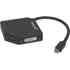 Manhattan Adapter AV Manhattan DisplayPort Mini - HDMI - D-Sub (VGA) - DVI-I czarny (207720)