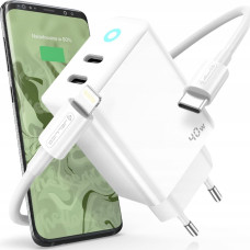 Jellico Ładowarka Jellico JELLICO Mocna ładowarka sieciowa 40W 2xUSB C   kabel USB C - Lightning