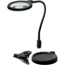 Goobay Lampka biurkowa Goobay Lampa lupa LED z podstawą/zaciskiem, 6 W, czarny