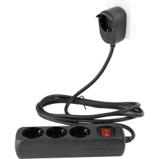 REV Kabel zasilający REV REV Multiple Socket Outlet 3+1-fold 5m + switch black