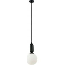 Italux Lampa wisząca Italux Italux Aldeva PND-02340-1M-BK lampa wisząca zwis 1x40W E27 biała/czarna