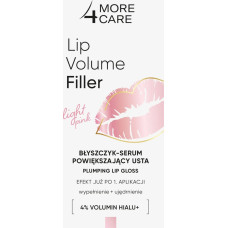 Noname MORE4CARE_Lip Volume Filler błyszczyk-serum powiększający usta Light Pink 4,8g