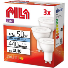 Ledvance 3x Żarówka LED Pila 4,7W (50W) GU10 MR16 reflektor 36D 440lm 230V 4000K neutralna Signify 929003038351