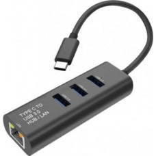 Secomp HUB USB Secomp STANDARD Konwerter USB typu C na Gigabit Ethernet + Hub 3x