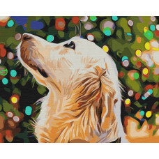 Ruhhy Paint it! BS52253 Świąteczny golden retriever