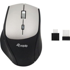 Equip Mysz Equip Equip Optische Maus kabellos Dual Adapter USB-C+A  R+L    sw