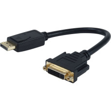 Equip Adapter AV Equip Equip DisplayPort->DVI-I 0,25cm St/Bu 1920x1200/60Hz schwarz