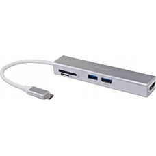 Equip Adapter USB Equip Equip Adapter USB-C -> HDMI,2xUSB3.0,SD      4K30Hz 0.15m sw