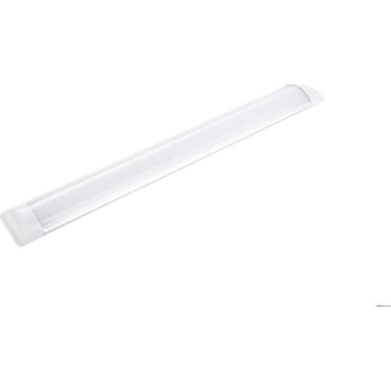 Volteno Lampa sufitowa Volteno Oprawa ścienno sufitowa LED metalowa 18W 4000K 1100lm Biała IP20 Aluminium + PC 62x7,5x1,6cm VO1829