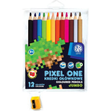 Astra Art-Pap Kredki ołówkowe Pixel One 12 kolorów + temperówka