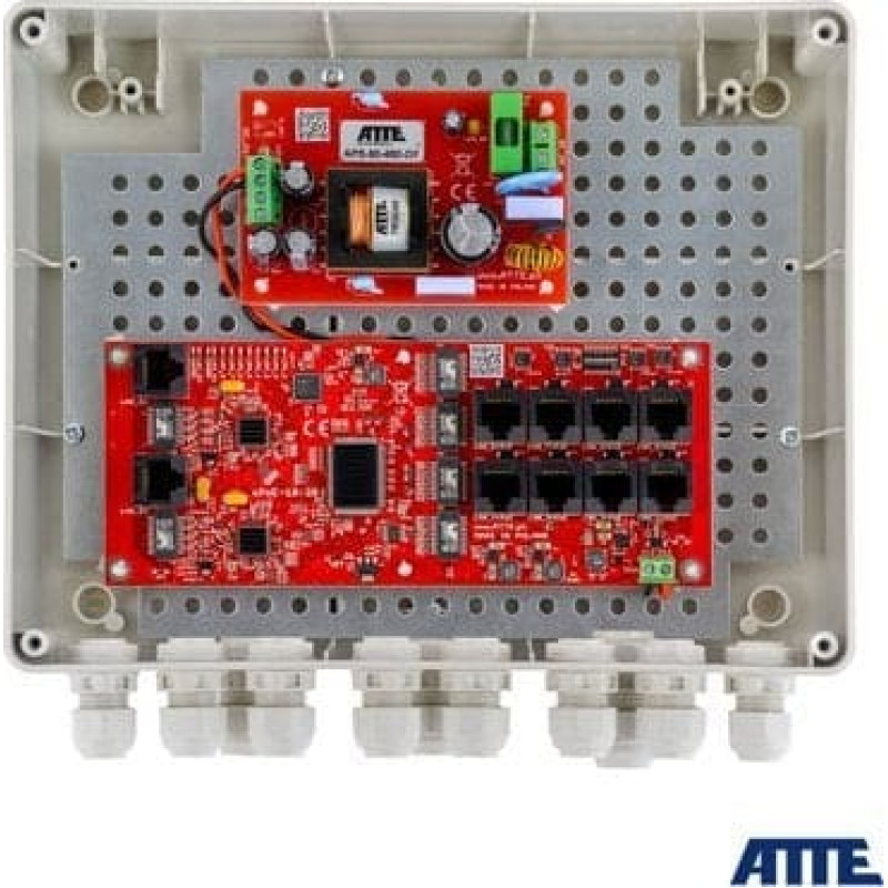 Atte Switch Atte SWITCH ZEWNĘTRZNY 8-PORTOWY POE DO 8 KAMER IP ATTE IP-8-20-L2