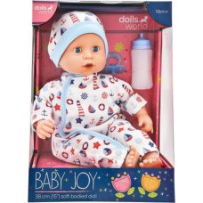 Dolls World DOLLS WORLD LALKA BABY JOY 38 CM - UBRANKO BIAŁE