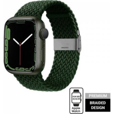 Crong Pasek pleciony Crong Wave Band do Apple Watch 42/44/45 mm zielony