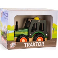 Daffi Drewniane auto z oponami - traktor