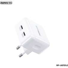 Remax Ładowarka Remax ŁAD SIEC REMAX FIYEO SERIES 35W RP-U87 2xUSB-C PD QC WHITE