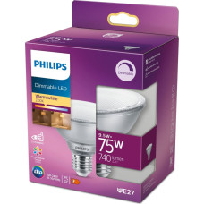 Signify Philips LED Reflektor 75W E27 740lm Kunststoff dimmbar 1er P