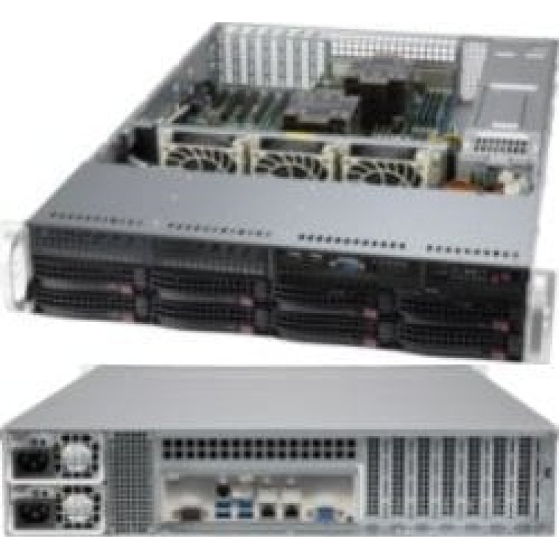 Supermicro Obudowa serwerowa SuperMicro Supermicro Gehäuse SuperChassis CSE-825BTQC-R1K23LPB Black