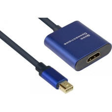 Alcasa Adapter AV Alcasa Alcasa MDP-HDMI2 adapter kablowy 0,2 m Mini DisplayPort HDMI Czarny, Niebieski