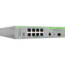 Allied Telesis Switch Allied Telesis ALLIED Gigabit Unmanged Switch with 10G uplink 8x 100M/1G-T 1x 100M/1/2.5/5/10G-T 1x SFP+ with internal PSU EU Power Code