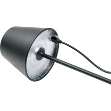 Schwaiger Lampa stołowa Schwaiger Schwaiger LED Tischleuchte Akku 200Lm RGB 380mm schwarz