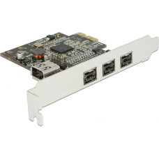 Delock Karta sieciowa Delock DELOCK PCIe-Card > 3x ect. FireWire B + int. FireWire A