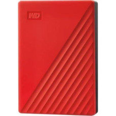 WD Dysk zewnętrzny HDD WD WD My Passport WDBR9S0060BRD - Festplatte - verschlusselt - 6 TB - extern (tragbar) - USB 3.2 Gen 1 - 256-Bit-AES - Rot