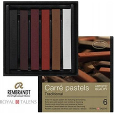 Artequipment Rembrandt Carré pastel set Traditional | 6 colours