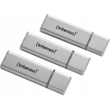 Intenso Pendrive Intenso 3 x Intenso Speicherstick USB 2.0 Alu Line 32GB silber