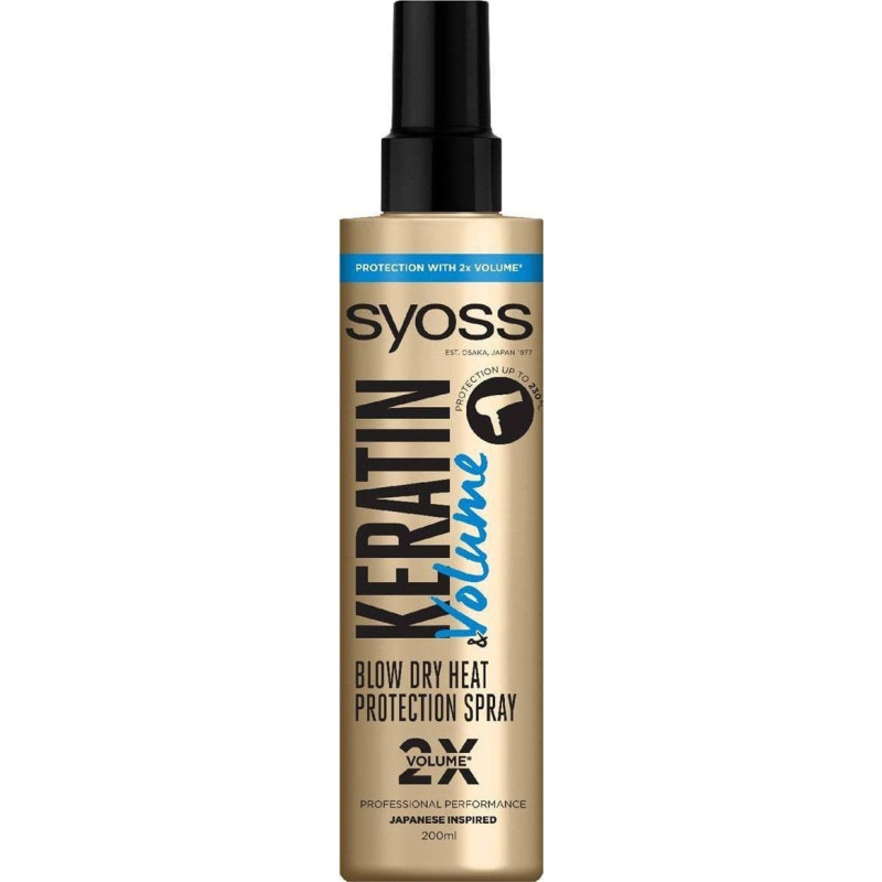 Syoss Syoss Keratin & Volume spray termoochronny nadający objętość 200ml