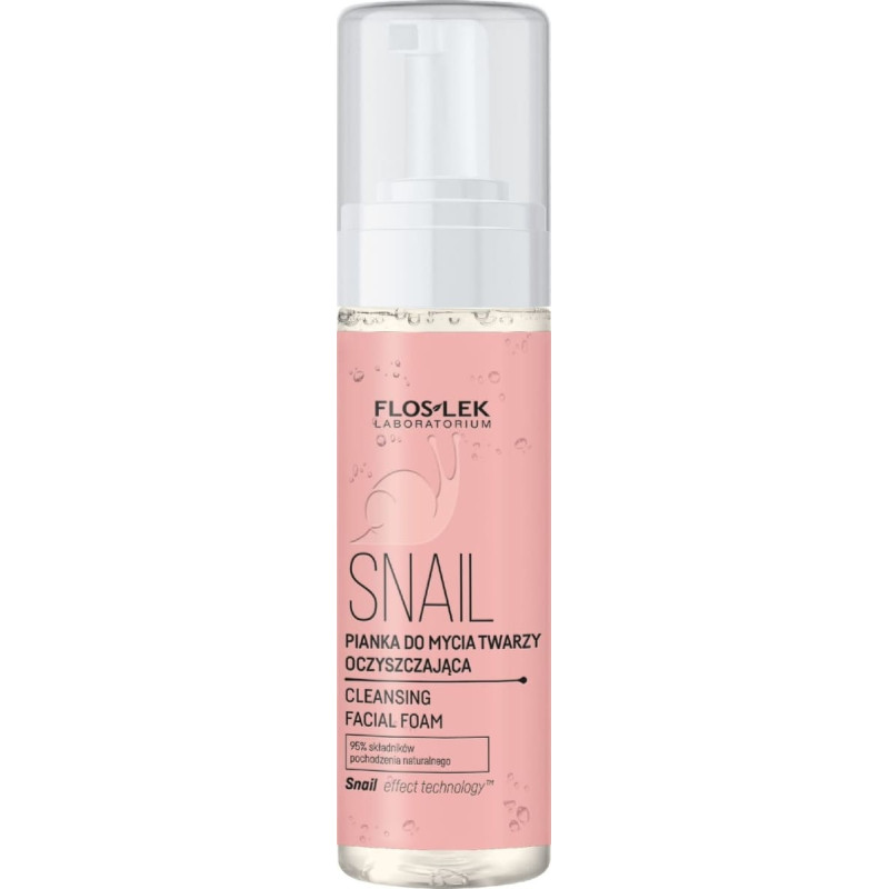 Floslek Snail Pianka do mycia twarzy oczyszczająca 160 ml