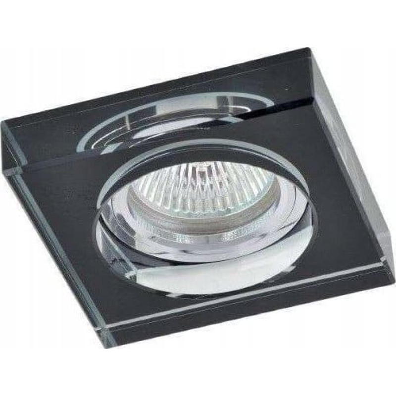 Greenlux Faroform Crystal-Black S FF002001.0 oczko halogenowe MR16 1x50W GU5,3, transparentny/czarny