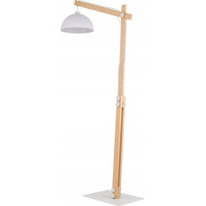 Tk Lighting Lampa podłogowa TK Lighting Tk Lighting Oslo 5592 lampa stojąca podłogowa 1x15W E27 biała/drewniana