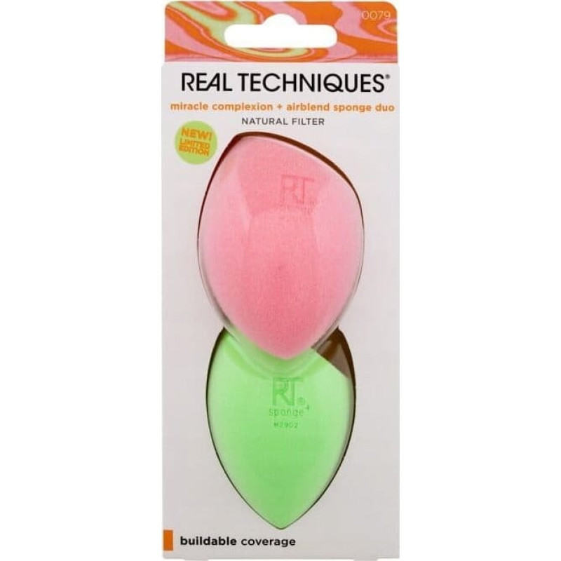 Real Techniques REAL TECHNIQUES_SET Miracle Complexion Sponge Duo gąbka do makijażu 2szt.