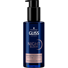 Noname GLISS_Night Elixir Reconstruction regenerująca kuracja na noc bez spłukiwania do włosów zniszczonych i rozdwojonych końcówek 100ml