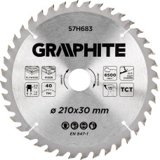 Graphite Tarcza do pilarki, widiowa, 210 x 30 mm, 40 zębów