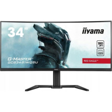 Iiyama G-Master GCB3481WQSU-B1 Red Eagle (86.4 cm (34 Zoll), schwarz (matt), UWQHD, VA, Curved, USB-Hub, 180Hz Panel)