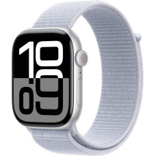 Apple Watch Series 10 silver aluminium  46mm 4G blue cloud sport loop DE