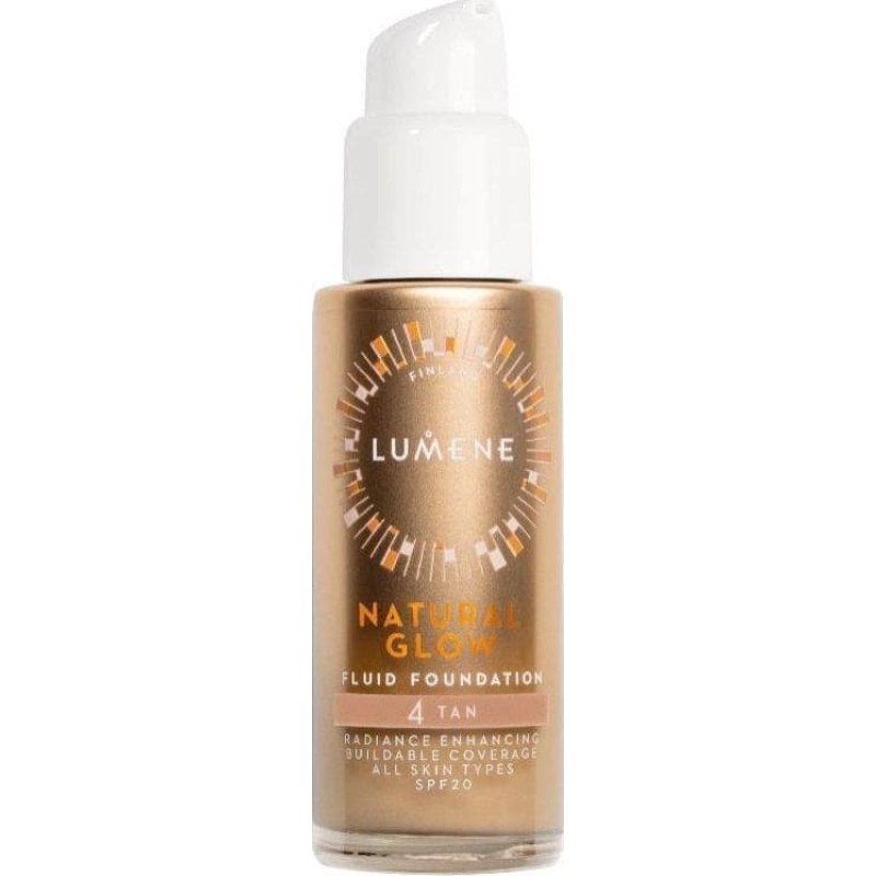 Lumene Natural Glow Fluid Foundation SPF20 4 Tan 30ml