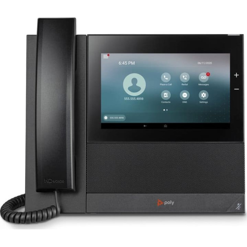 Triton Telefon TRITON POLY CCX 600 telefon VoIP Czarny 24 linii LCD Wi-Fi