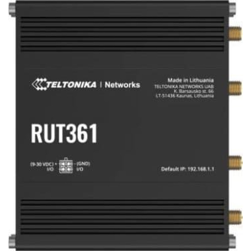 Teltonika Router Teltonika LTE CAT 6 Router | RUT361 | 802.11n | 10/100 Mbit/s | Ethernet LAN (RJ-45) ports 2 | Mesh Support No | MU-MiMO Yes | 4G