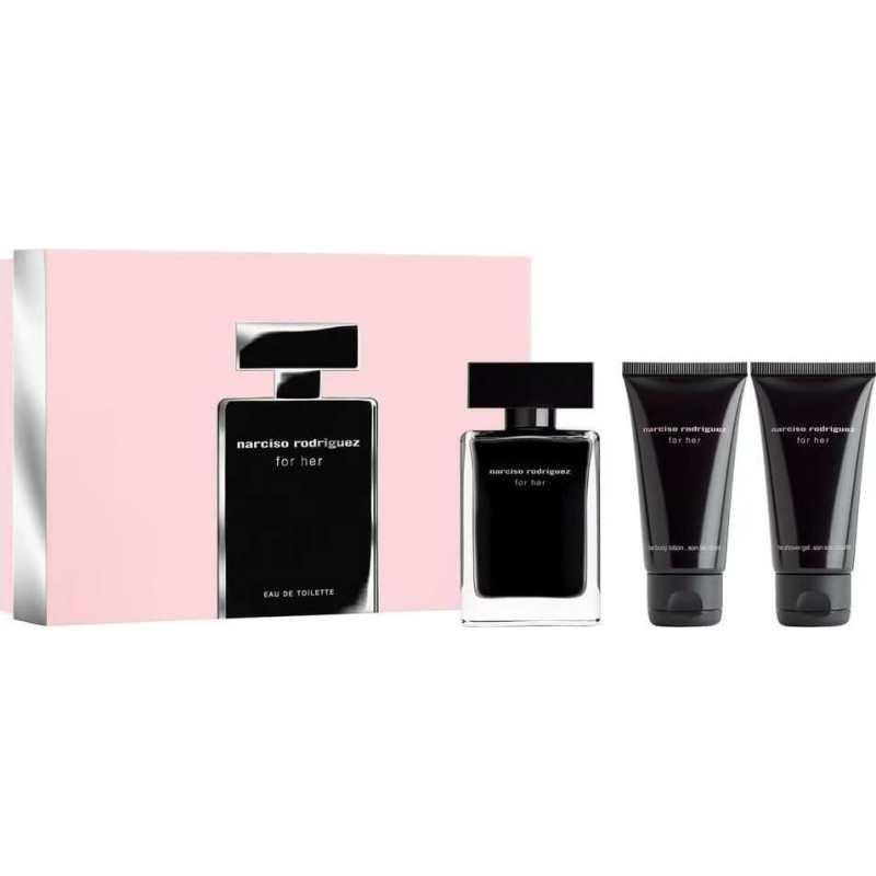 Narciso Rodriguez Narciso Rodriguez For Her EDT 50ml + balsam do ciała 50ml + żel pod prysznic 50ml