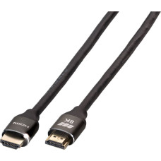 EFB Kabel EFB EFB Ultra HighSpeed HDMI Kabel with Ethernet 8K60Hz A-A St-St Premium Aluminium Stecker 2m schwarz