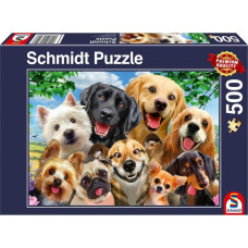 Schmidt Spiele Puzzle PQ 500 Psy robią selfie G3