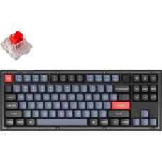 Keychron Klawiatura Keychron Keychron V3 TKL 80% Fully Assembled Knob K Pro Red Switch Frosted Black QMK/VIA