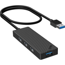 Invzi HUB USB INVZI Adapter Hub 4 w 1, INVZI, MH04, 4x USB 3.0 (czarny)