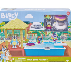 Bluey Bluey Playset Pool Time Fun, S4