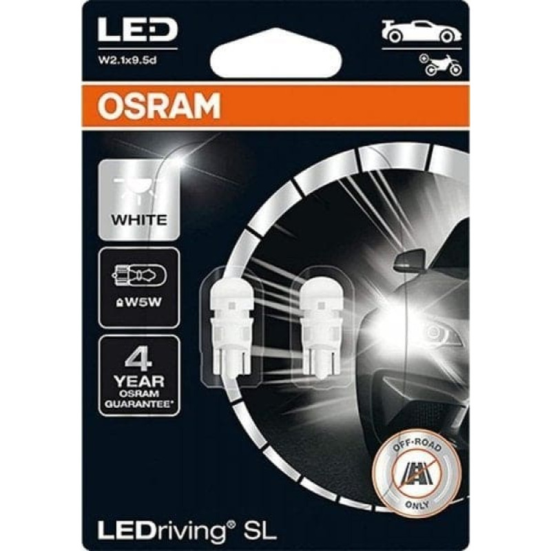 Osram Żarówki Osram LED W5W 2825DWP-02B (2 sztuki) białe