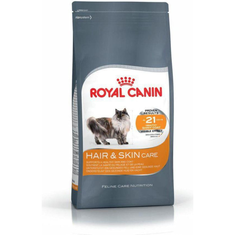 Royal Canin Hair&Skin Care karma sucha dla kotów dorosłych, lśniąca sierść i zdrowa skóra 4 kg