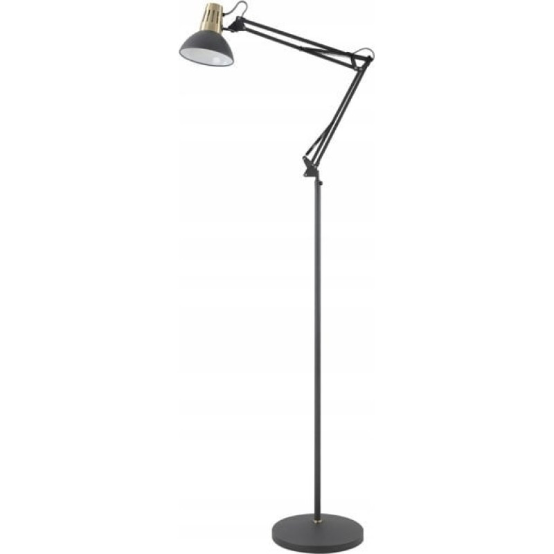 Azzardo Lampa podłogowa Azzardo GTV Artemia F LP-ART-F-E27-10-DEC lampa stojąca podłogowa 1x40W E27 czarna/złota